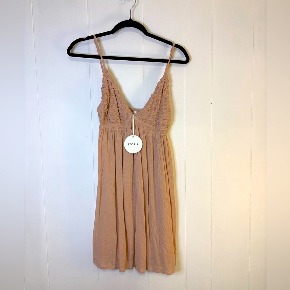 Storia Sure Thing Dress Small NWT Blush